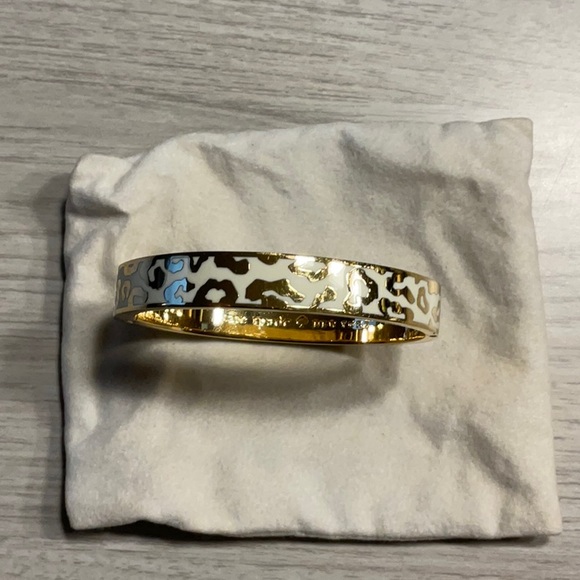 Kate Spade New York Changing Spots Hinge Bracelet Cream Gold- Rare - Picture 10 of 16